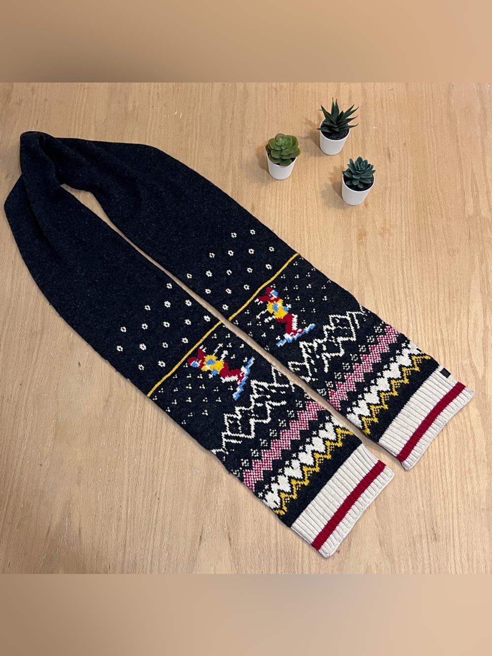 Roots Wool Blend Nordic Cabin Scarf